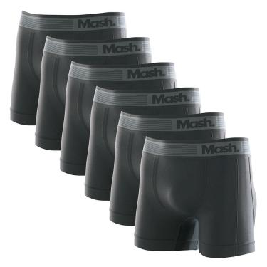 Imagem de Kit 6 Cuecas Boxer Mash Microfibra Sem Costura 710.01