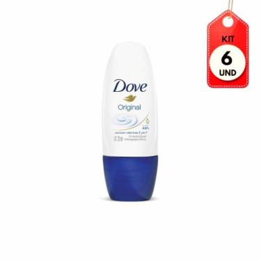 Imagem de Kit C/06 Dove Original Desodorante Antitranspirante Rollon 30ml