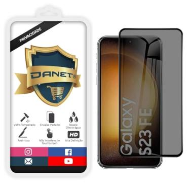 Imagem de Pel�cula De Privacidade Vidro Temperado 3d Para Galaxy S23 Fe Full Cover Anti Impactos, Spy e Riscos - Danet