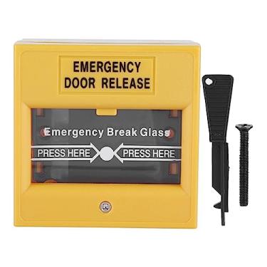 Imagem de Botão De Emergência OKJHFD, Botão De Emergência De Liberação De Porta, Botão De Alarme De Saída De Emergência De Incêndio, Botão De Alarme De Quebra De Vidro De Segurança Para Segurança Doméstica