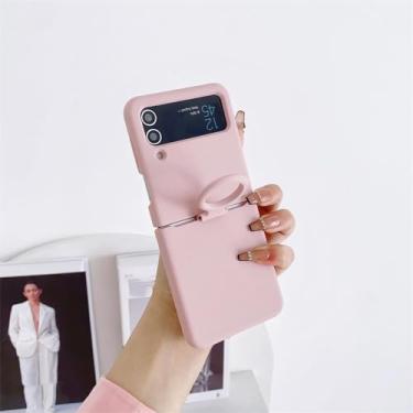 Imagem de Para samsung galaxy z flip 5 4 3 anel caso para samsung z flip5 flip4 zflip 5 4 zflip3 capa de silicone líquido macio, spink, para samsung z flip 3