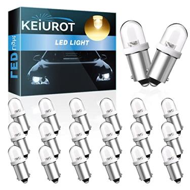 Imagem de Keiurot Lâmpada GE44 47 756 755 para máquina de pinball lâmpada 1893 1895 1847 Lâmpada BA9S DC 6,3V 6V lâmpadas LED branco quente pacote com 20