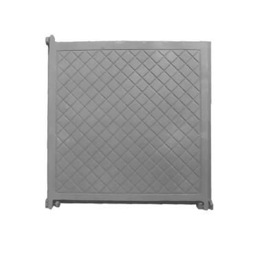 Imagem de Tampa Tampão Chão Articulado Ferro Cadeado Cisterna 50x50cm