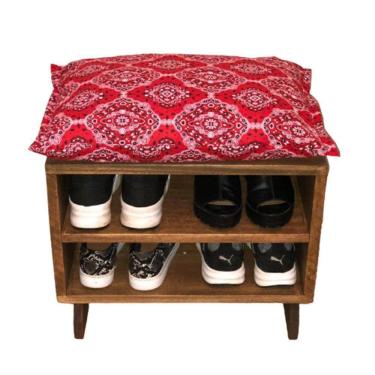 Imagem de Sapateira Puff Bandana Red