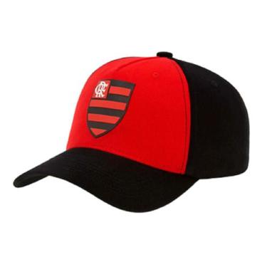 Imagem de Boné Flamengo Licenciado Supercap Preto E Vermelho Original