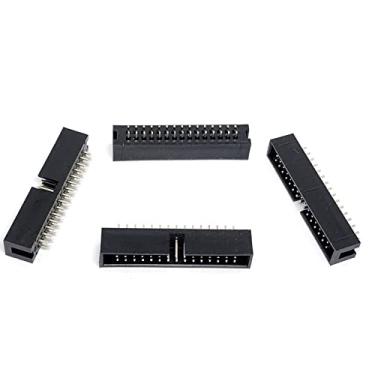 Imagem de Connectors Pro Pacote com 25 30P DC3 2,54 mm 0,3 cm Pitch 30 pinos macho caixa cabeçalhos 2x15 fileiras duplas 30 pinos macho pino reto PCB DIP, fileira dupla 2x15 30-P 2,54 mm DCS IDC conector