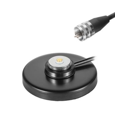 Imagem de Suporte de base magnética NMO resistente com conector PL-259 extensão de cabo de 16,4 pés para carro ônibus móvel CB estação base amador rádio caminhão marinha UHF VHF antena de rádio, Eifagur