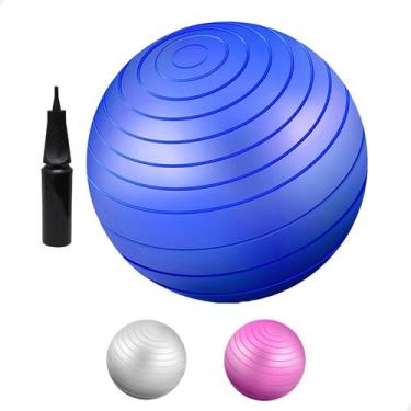 Imagem de Bola De Pilates Suiça Yoga 85 Cm Com Bomba Fisioterapia - Na Web