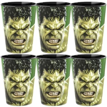 Imagem de Copo Infantil 320ml Hulk Plasutil 6 unidades ref. 8631