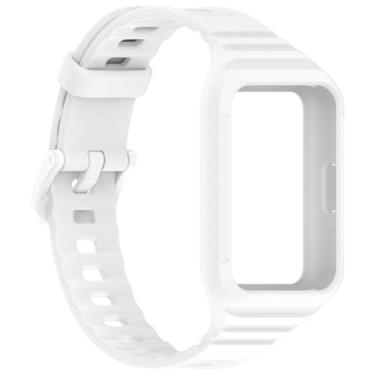 Imagem de Pulseira Armadura LTIMPORTS, compativel com Galaxy Fit 3 Sm-R390 (Branco)
