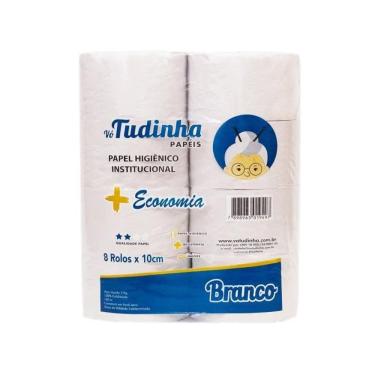 Imagem de Papel Higienico Rolao Branco Economia 2 Kg Fardo 8 Rolos Vo