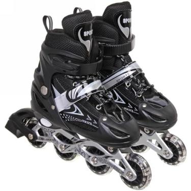 Imagem de Patins Inline Roller Semi Profissional Ajustável (Preto, Roller G (37 ao 40))