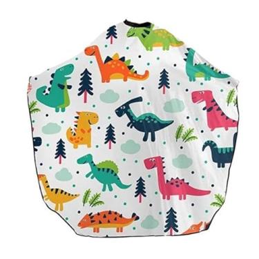 Imagem de Kokiya Capa de corte de cabelo infantil, profissional, capa de barbeiro ajustável, capa de corte de cabelo para cabeleireiro doméstico, estilo a