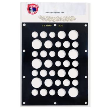 Imagem de Capital Plastics Acrylic Coin Holder US No Dollar Proof Set Seven Sets Black