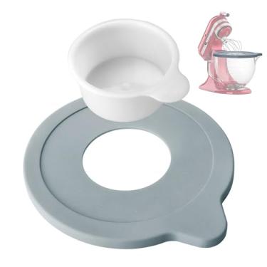 Imagem de Tampa de tigela de vidro para batedeira Kitchenaid 5 QT, compatível com Kitchenaid Artisan & Classic Series substituição de tampa de batedeira, reposição de peças e acessórios para misturador de