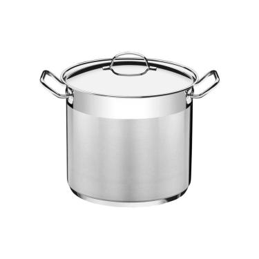 Imagem de Caldeirão Tramontina Professional Em Aço Inox Fundo Triplo Com Tampa E Alças 28 Cm 15,7 L