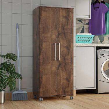 Imagem de Armario Lavanderia Marcela 2 Pts 1,40m Com Rodinhas