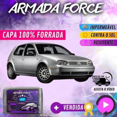 Imagem de Capa Cobrir Carro GOLF  SAPÃO 100% Forrada Armada Force 100% Impermeáv