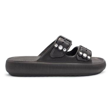Imagem de Chinelo Usaflex Feminino Slide Plataforma Poofy Eva Fivela Brilho AL4401