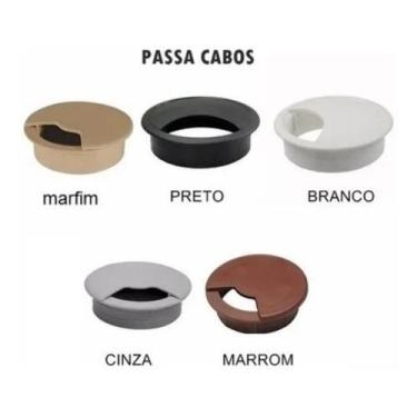 Imagem de Acabamento Passa Fio 46mm 2 Marfim Plástico - comercial olv