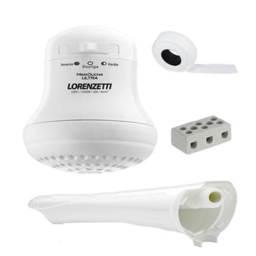 Imagem de Kit Chuveiro Lorenzetti Maxi Ducha Ultra + Cano, 110V, 5500w