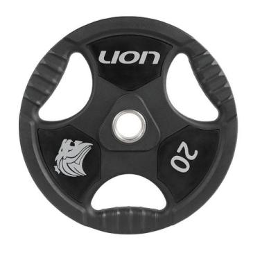 Imagem de Anilha 20 Kg Musculação Em Aço e Borracha Vulcanizada Lion - Lion Fitn