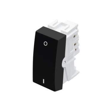 Imagem de Módulo interruptor bipolar simples 20a/250v~ - habitat black - Fame