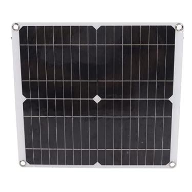 Imagem de Kit de Painel Solar, Carregador de Painel Solar 20W 12V Monocristalino IP65 à Prova d'água Com Controlador de Carga Solar 10A Painel Solar Portátil para Trailer RV Externo