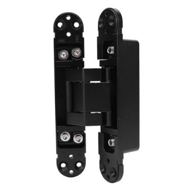 Imagem de Dobradiças de Porta Ocultas Dobradiça Invisível para Portas de Acesso, Liga de Zinco Com Acabamento Fosco Oculto Dobradiças Cruzadas Ferragens de Móveis para Porta de 1 3/8 de