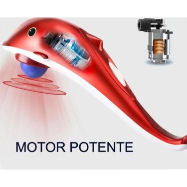 Imagem de Dolphin massager de volta massagem martelo vibração infravermelho vara