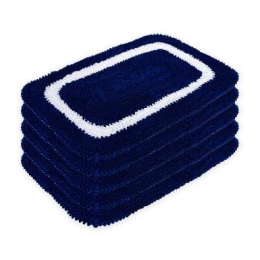 Imagem de Kit 5 Tapetes Frufru Multiuso 60cm x 40cm Decorativos em Malha - Rafal