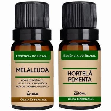 Imagem de Kit 2 Óleos Essenciais 10Ml - Melaleuca + Menta Piperita - Essencia Br