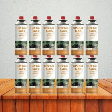 Imagem de Kit 12 refil gás butano para fogareiro camping e maçarico culinário gl