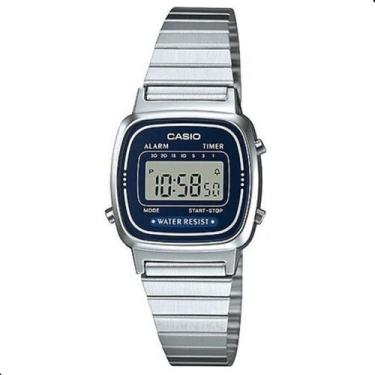 Imagem de Relógio de Pulso Vintage Digital Casio Prateado LA670WA-2DF, Prata