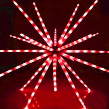 Imagem de Led Ouriço Estrela Sputnik 180 Led 20 Bastões Funções Festa, Aniversár