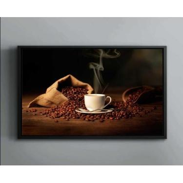 Imagem de Quadro Decorativo Padarias Café Cafeterias Gourmet Tela Canvas Premium