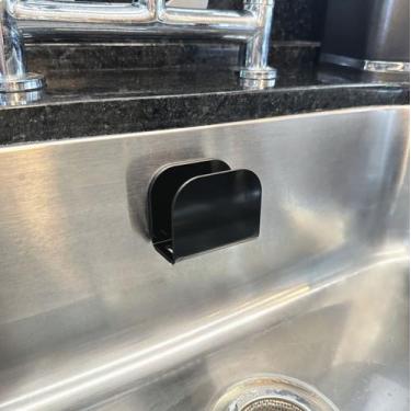 Imagem de Porta Esponja Acrílico Dupla Face Suporte Multifuncional Pia - Acrihom