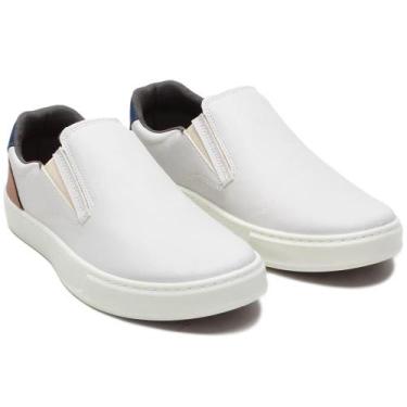 Imagem de Sapatenis Masculino Slip On Casual Confortável - Pettinari, Cinza clar