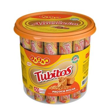 Imagem de Pote De Doce De Amendoim Paçoca Rolha - Tubitos Jazam