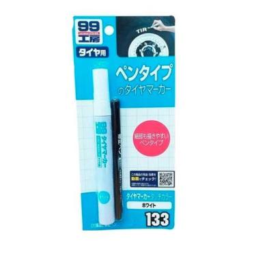 Imagem de Caneta Para Letras De Pneus Soft99 Tire Maker Branca 8ml - SOFT 99