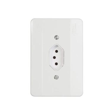 Imagem de Tomada Mill Facilit 2P T Vert C/Pl 10A/250V 39780 Nbr 14136 - MEC-TRON