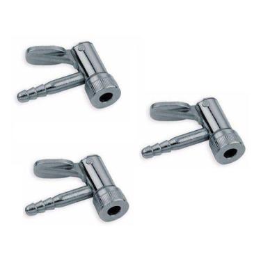 Imagem de Kit 3 Bico Ar Encher Pneu Calibrador Com Trava Profissional - Schweers