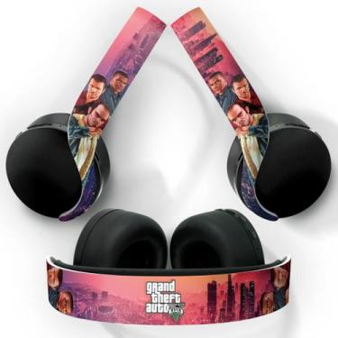 Imagem de Adesivo Compatível PS5 Headset Pulse 3D Playstation 5 Skin - GTA V - P