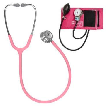 Imagem de Estetoscópio Littmann Classic lll + Esfigmomanômetro Pamed - Cores Var