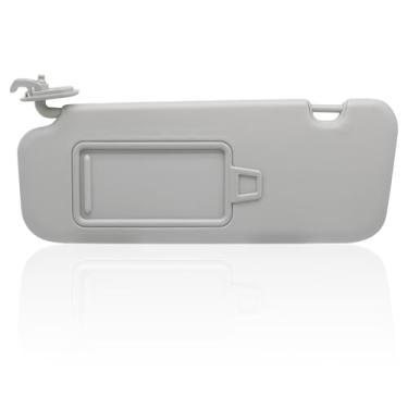 Imagem de NHILES Viseira solar do motorista esquerdo compatível com Hyundai Elantra 2017-2020 sem para-sol do teto solar, número de substituição 85210-F2100-TTX, cor cinza