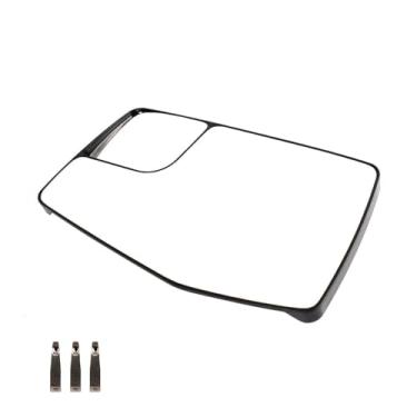Imagem de GSRECY Vidro retrovisor externo compatível com Chevrolet Silverado 1500 GMC Sierra 1500 2019-2024 aquecido com vidro retrovisor lateral grande angular (lado esquerdo do motorista)