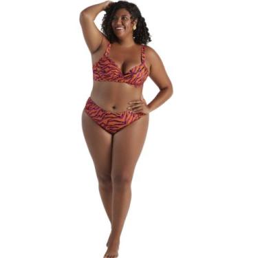 Imagem de Biquini Efeito Lipo Plus Size C/ Bojo Meia Taça Anatômico - ARSIÉ, Pre