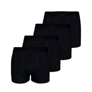 Imagem de Kit com 4 Cuecas Boxer Box Try Basics Algodão Cotton Lisa Básica Casua