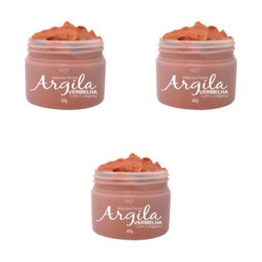 Imagem de Máscara Facial Argila Vermelha Idade Acne 3 Unidades - Lucy's