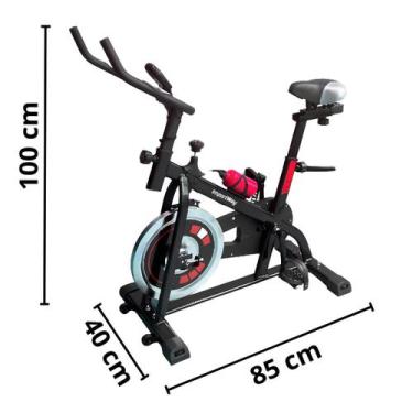 Imagem de Bicicleta Ergométrica Spinning Profissional Mecânica 8 Kg Suporta 120 